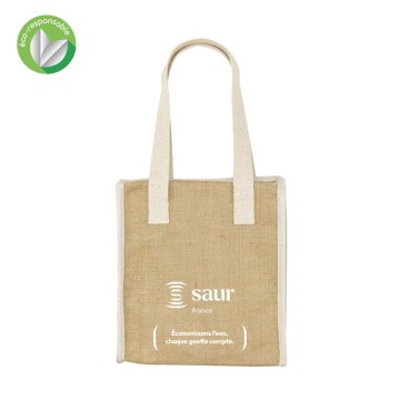 INSULATED JUTE CANVAS BAG...